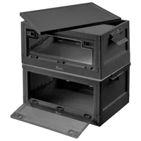 Xcase 2er-Set faltbare Aufbewahrungsboxen mit Deckel, je 45 Liter,