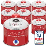 Evocamp 8x Propan Butan Gaskartusche 300g - Schraubkartusche passend