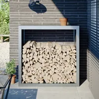 VidaXL Brennholzregal 100x40x100 cm Verzinkter Stahl