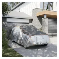 VidaXL Stoffgarage SUV Grau & Silber