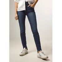 Cecil Slim-fit-Jeans Style Vicky in blauer Waschung blau