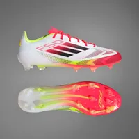 Adidas F50 League FG/MG Fußballschuhe Cloud White/Core Black/Solar Yellow