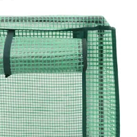 VidaXL Hochbeet mit Gewächshaus-Aufsatz Rattan-Optik 160x40x123 cm