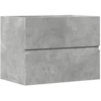 VidaXL Badschrank Betongrau 60x38,5x45 cm Holzwerkstoff
