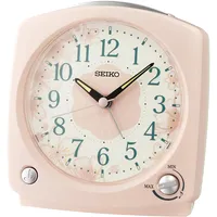 Seiko Clocks Wecker mit Vogelstimmen Rosafarben