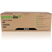 TonerPartner greenline ersetzt HP CE255X / 55X Tonerkartusche, schwarz