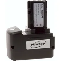 Powery Akku für metabo Akkuschrauber BST 9,6 Impuls 3000mAh