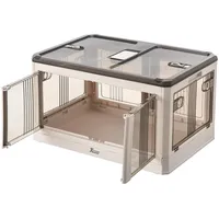 Xcase Faltbare Aufbewahrungsbox mit Deckel & Türen, 85 Liter,