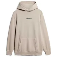 Superdry Micro Logo Graphic Loose Kapuzenpullover Chateau Grey XL