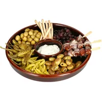 Mambocat Juego Tapas Schale Ø33,5cm Ton Cazuela groß Dipschälchen