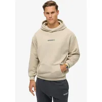 Superdry Micro Logo Graphic Loose Kapuzenpullover Chateau Grey 2XL