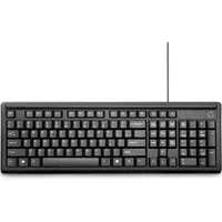 HP Keyboard 100 Tastatur USB Schwarz - Schwarz