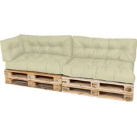 TexDeko Garden Palettenkissen 120x80x18cm wasserabweisend gesteppt Sitzauflage für Europaletten,