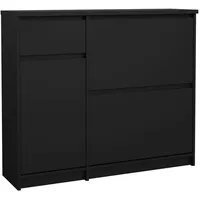 Livetastic Schuhschrank , schwarz , Maße cm, B: 108,9