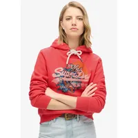Superdry Tokyo Vl Graphic Kapuzenpullover Soda Pop Red S