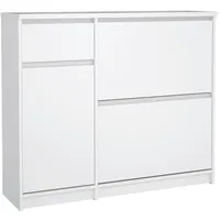 Livetastic Schuhschrank Weiß , Maße cm, B: 108,9 H: