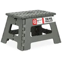 Relaxdays Klapphocker M Hellgrau