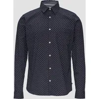 S.Oliver - Slim Fit: Gemustertes Hemd aus Baumwollmix, Herren,