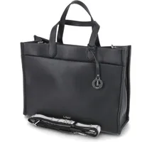 L.Credi Damen Shopper/ Schultertasche NIALA Schwarz Kunstleder- - Schwarz
