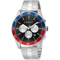 Esprit ES1G204M0085 Jordan Silver Black Uhr Herrenuhr Chrono Datum