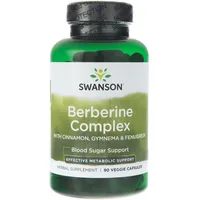 Swanson Berberin-Komplex mit Zimt, Gymnema & Bockshornklee 90