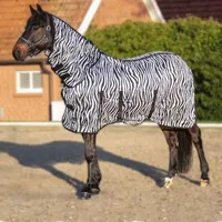 HKM 550688 Fliegendecke mit Halsteil Zebra mit Bauchlatz, L