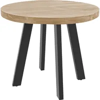 Ab:stil.art.moebel Sophia Ø 120 cm Akazienholz naturfarben/schwarz