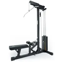 Atletica Latzug mit Ruder-Station Studioqualität | 125 kg Steckgewicht