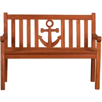 DeVries Gartenbank Ankerplatz ca. 120x89x60 cm Teak, massiv