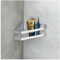 Schöner Wohnen Eckablage Meleto Glänzend aus Edelstahl