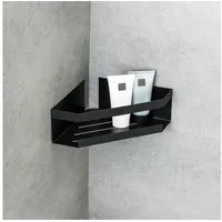 Schöner Wohnen Eckablage Meleto Schwarz aus Edelstahl