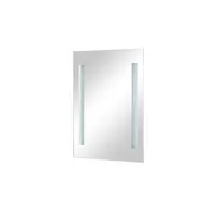 Pelipal S34 LED Badspiegel 50x70 cm mit Lichtausschnitt, Spiegel,