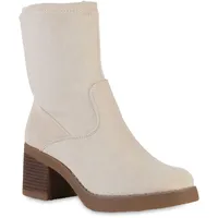 VAN HILL Damen Klassische Stiefeletten in Beige