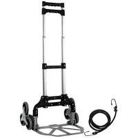Spetebo Aluminium Treppen Sackkarre klappbar mit Spanngurt - 100