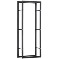 Homcom Kaminholzregal 60 x 25 x 150 cm Brennholzregal