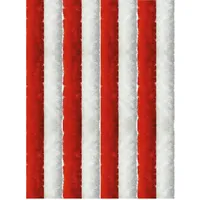 Arsvita Flauschvorhang 90x200cm ( Rot-Weiß ), perfekter Insekten- und
