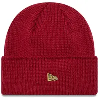 New Era Wide Cuff Knit Beanie Hat Rot