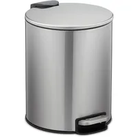 Relaxdays Kosmetikeimer 5 Liter - silber,