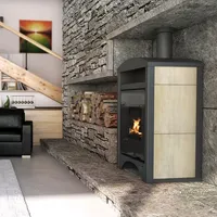 Aquaflam Vario Barma Manual Wasserführender Kaminofen White Oak 11/7