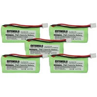 EXTENSILO 5x Akku Ersatz für 55AAAHR2BMX, C30852D1640X1, 220436C1, 41AAAH2BMX,