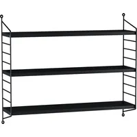 [en.casa] Modulares Wandregal Strängnäs 4er Set Schwarz