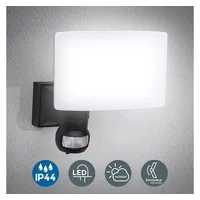 B.K.Licht LED Außenleuchte schwarz 20W