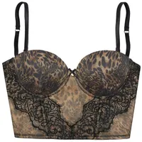 LASCANA Corsage Damen leo-bedruckt Gr.75 Cup B