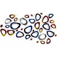 KUNSTLOFT Wanddeko, Mehrfarbig, Metall, 3x70x5 cm, Dekoration, Skulpturen &