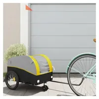 VidaXL Fahrradlastenanhänger schwarz/gelb 2018