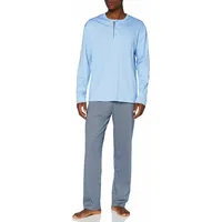 CALIDA Relax Choice Pyjama blau Jersey-Baumwolle Gemustert, blau, NOS