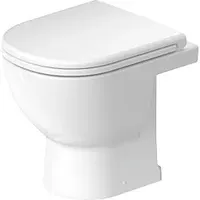 Duravit D-Code Stand-WC, Tiefspüler, rimless, 370x480x400mm, Weiß