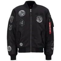 Alpha Industries Ma-1 Patch Jacke Black / 515 XL