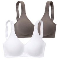 PETITE FLEUR Soft-BH Damen taupe+weiß Gr.105B