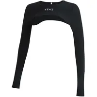 YEAZ Super Crop Top TRUTH Schwarz L